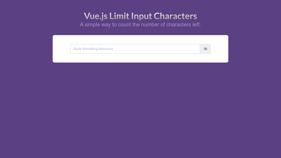 Vue Js Limit Input Characters Vue Js Limit Input Characters