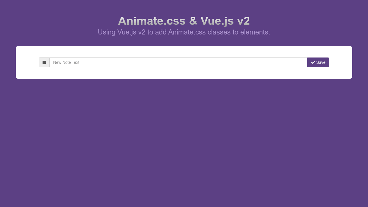 Animate Css Vue Js V2