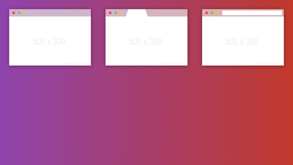 Pure Css Browser Mockups