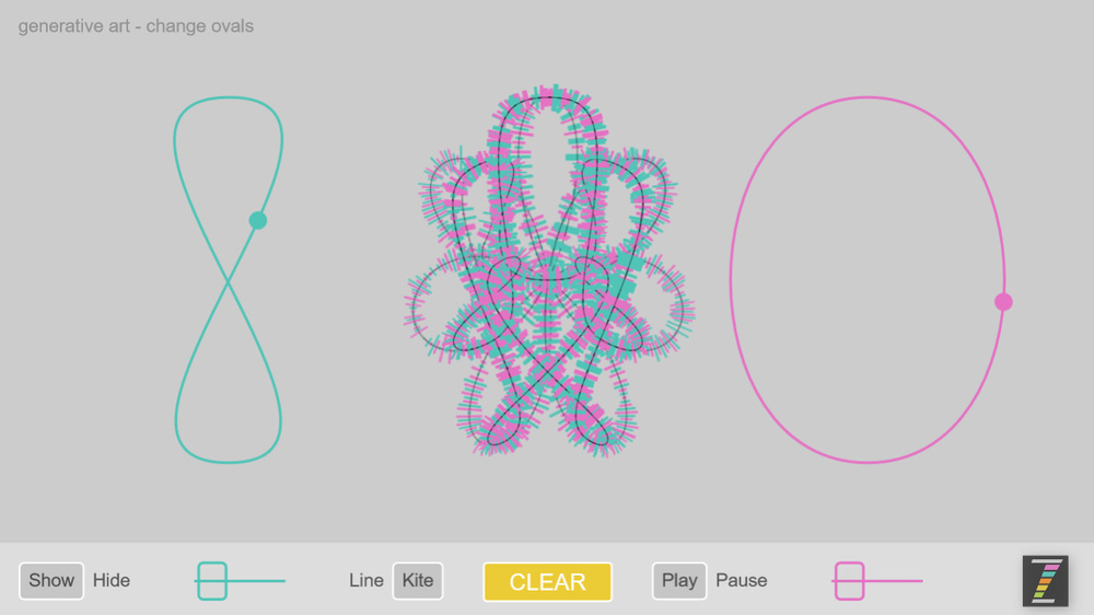 Generative Art - paths on adjustable shapes with ZIM - CodePen Challenge!