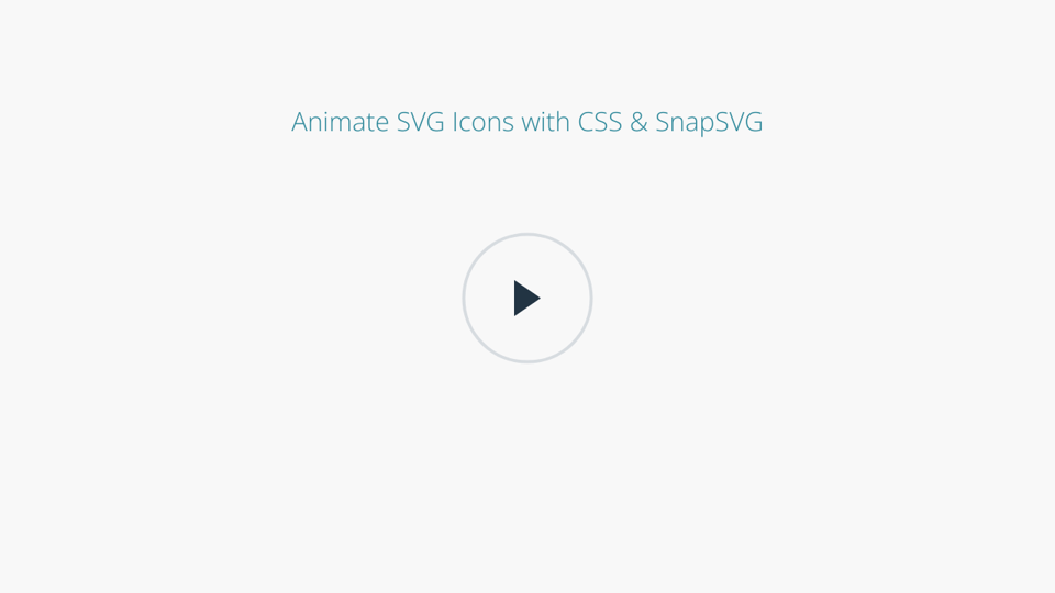 Download CodePen - Animated SVG Icon