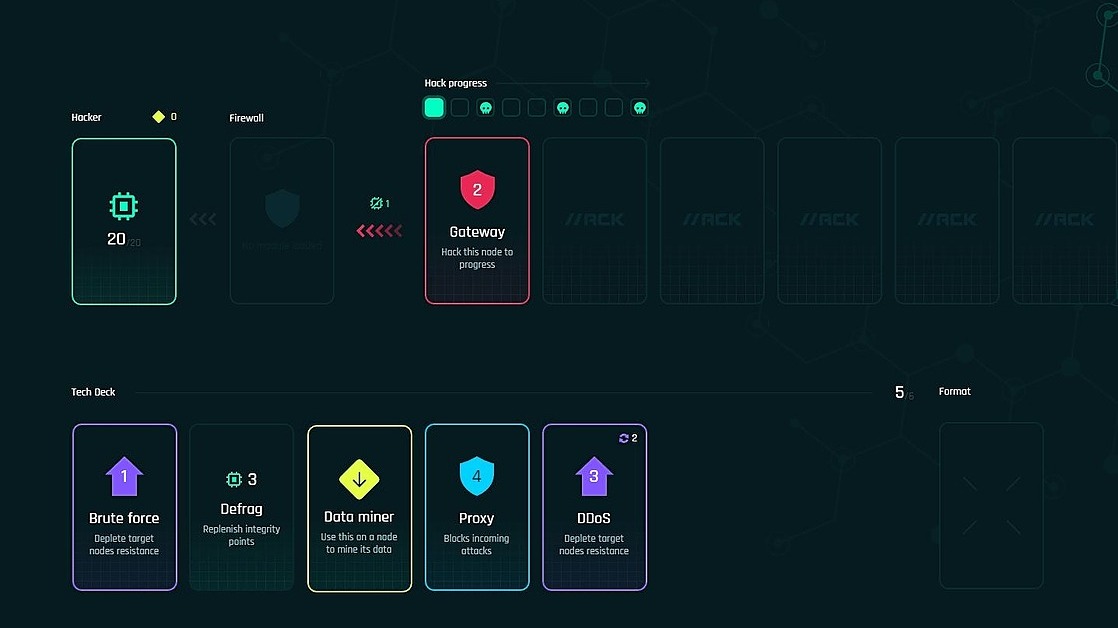 CodePen - Hack. A digital card game