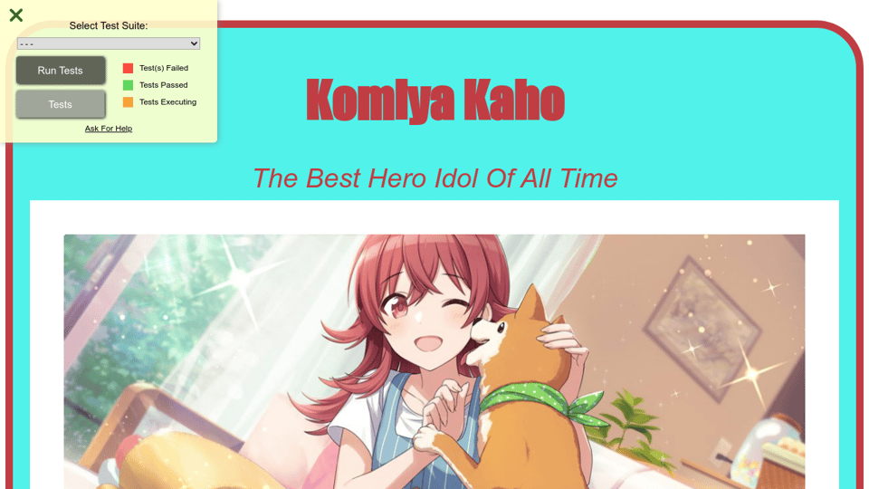 Komiya Kaho Tribute Page