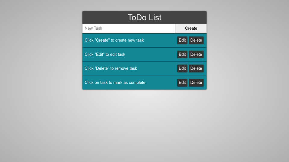 React Todo List React Todo List