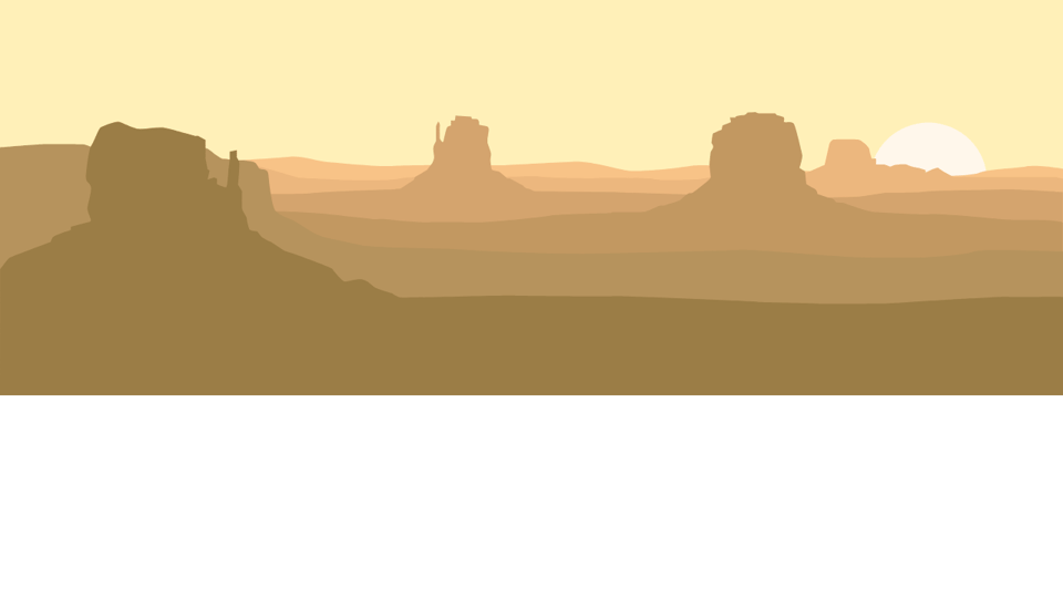 scrolling svg sunset