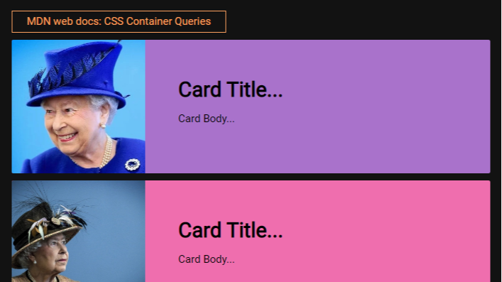 CSS: Container Queries