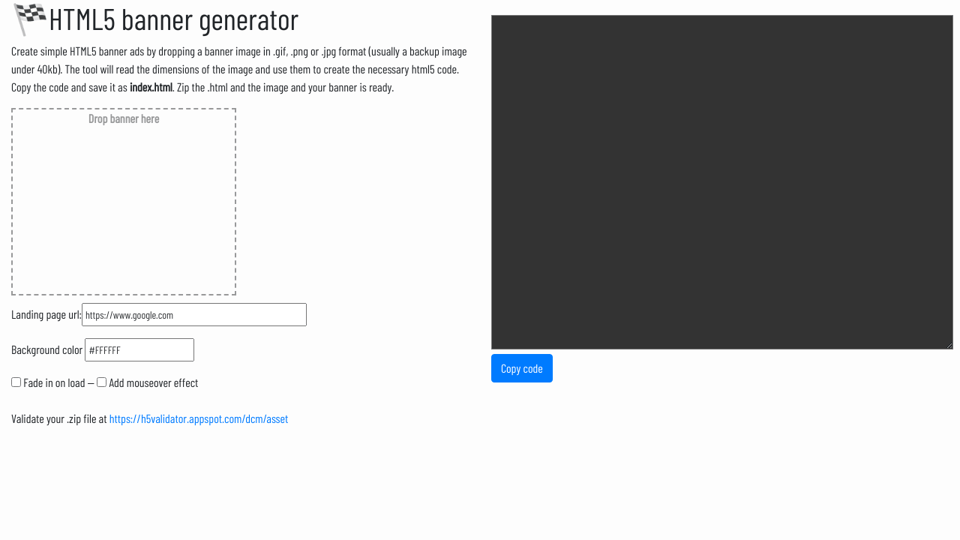 Html5 Banner Generator Html5 Banner Generator