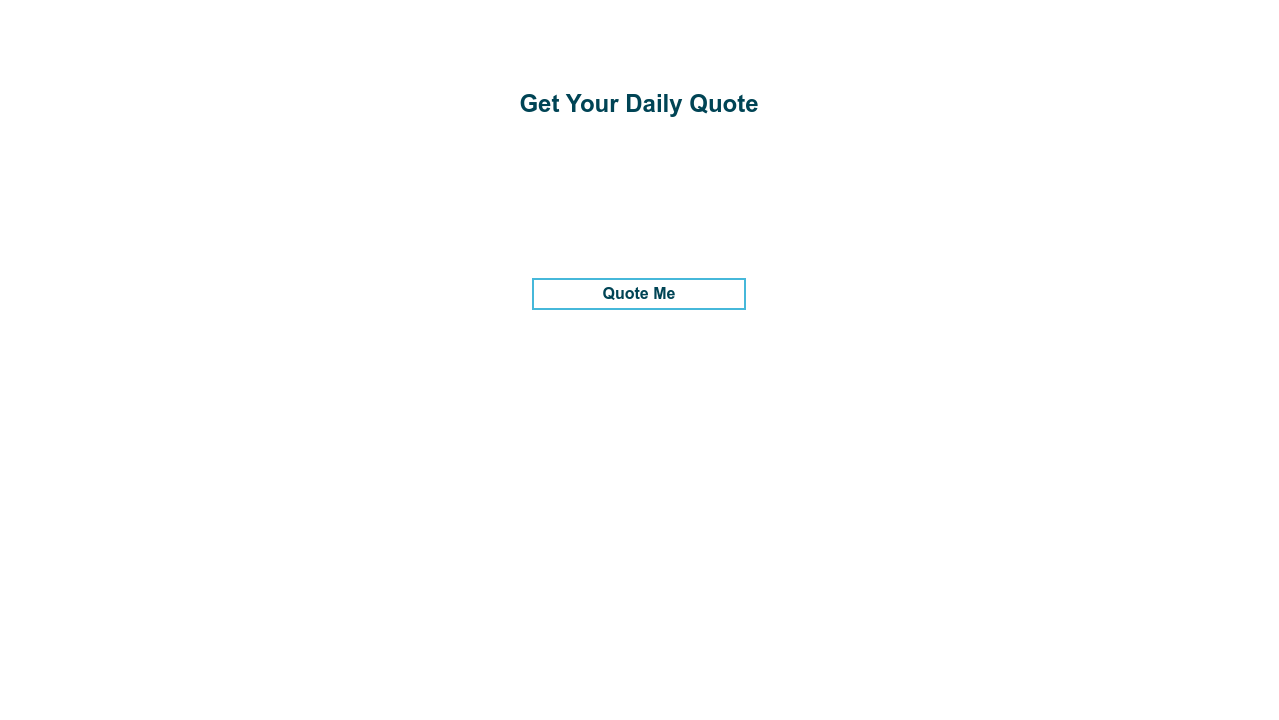 Random Quote Generator