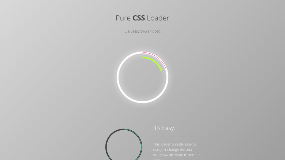 Pure CSS Loader