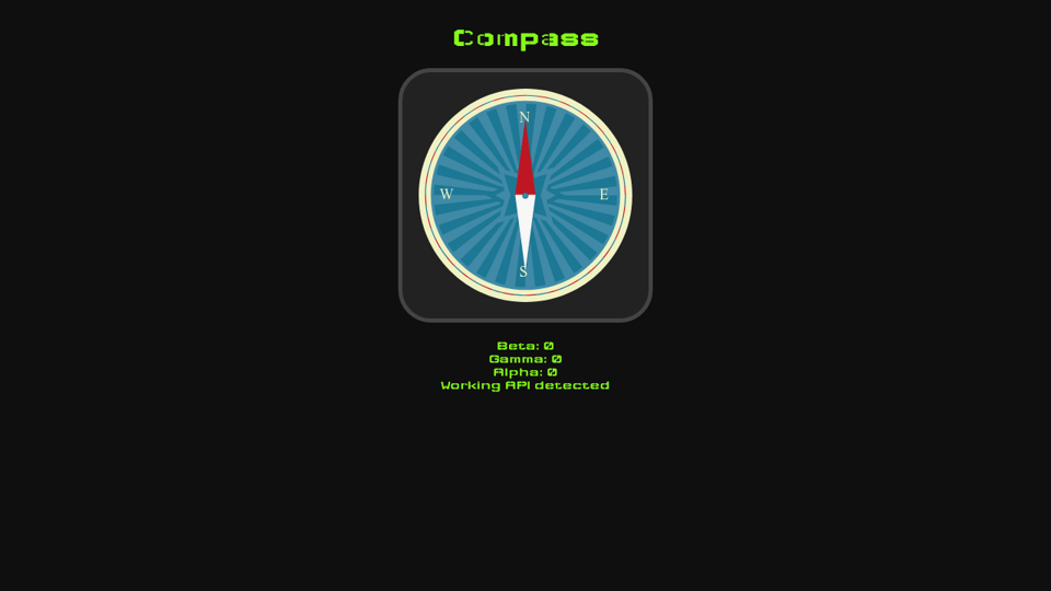 Compass In Html5 Demo Compass In Html5 Demo