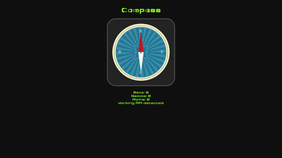 Compass In Html5 Demo