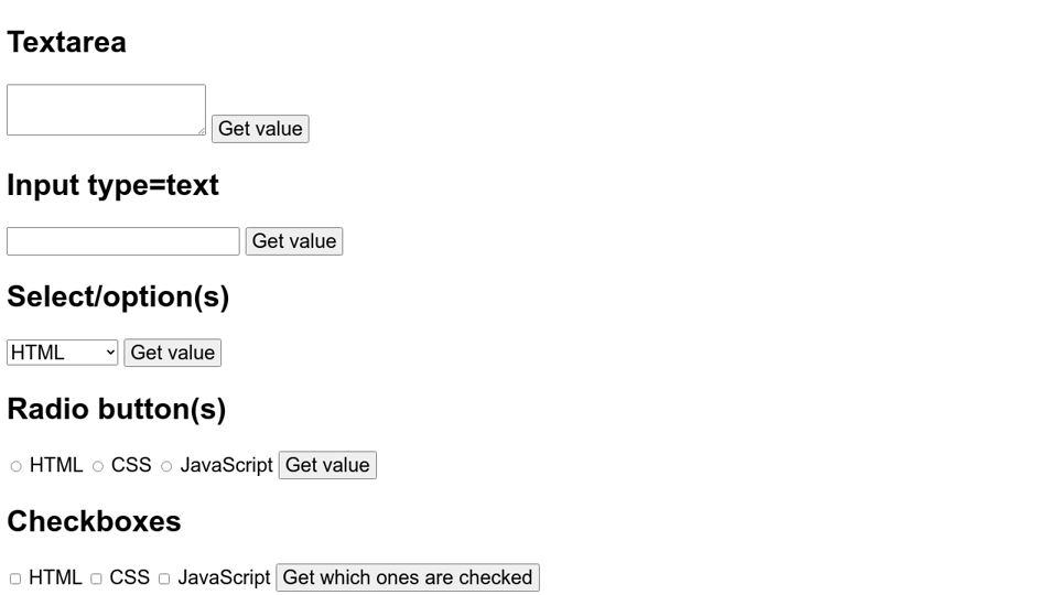 23 Javascript Get Select Value