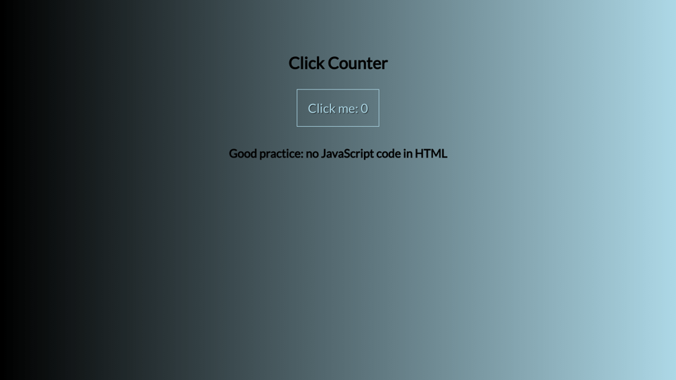 Click Counter With Javascript Click Counter With Javascript