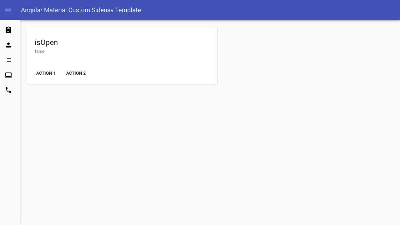 Custom Angular Material Sidenav
