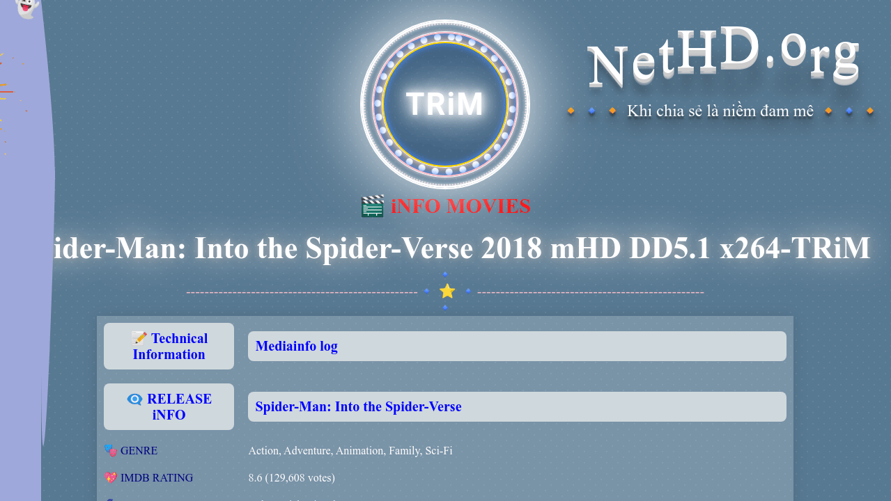 Spider Man Into The Spider Verse 18 Mhd Dd5 1 X264 Trim