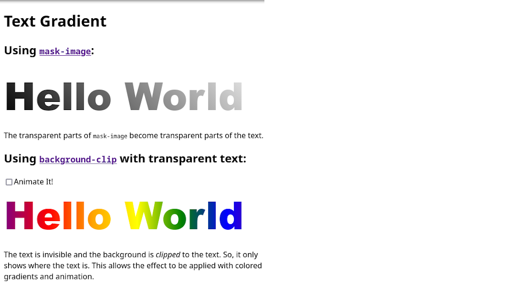 Text Gradient