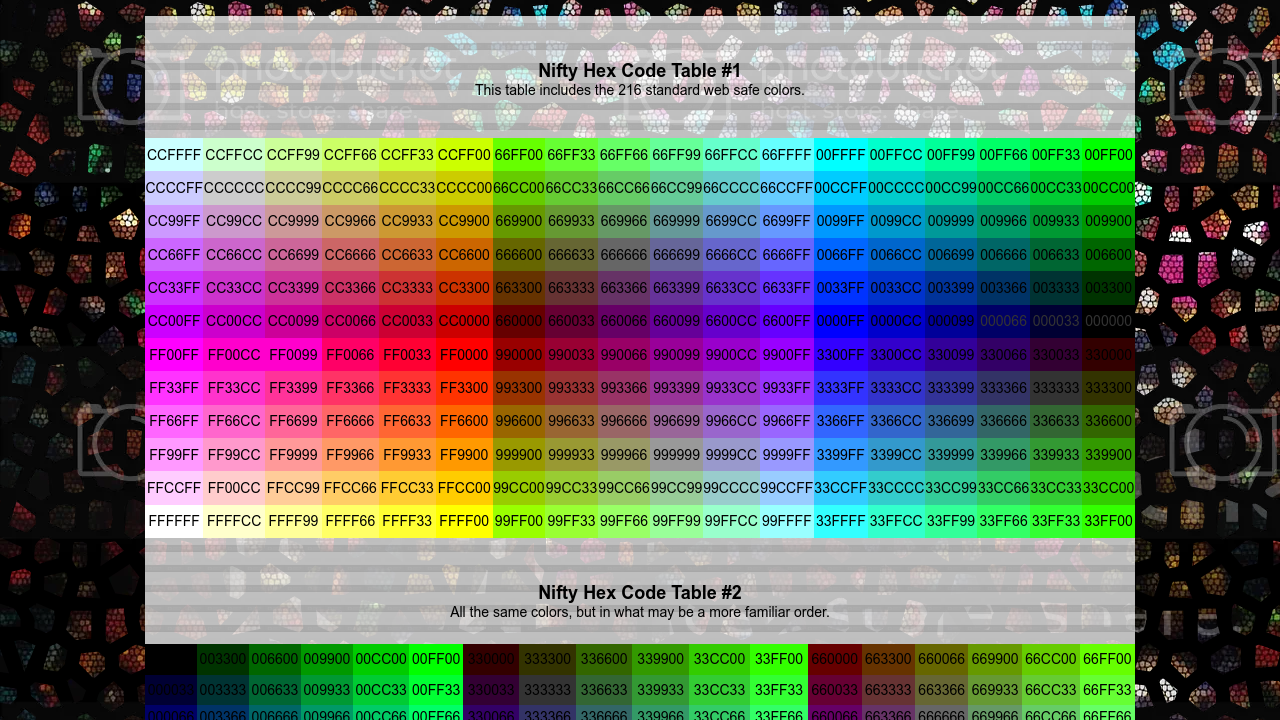 hex code