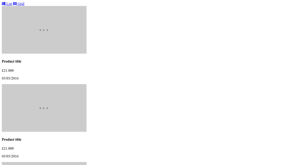 bootstrap 4 card gridlist toggle