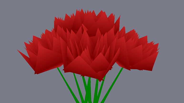 Only CSS 3D flower