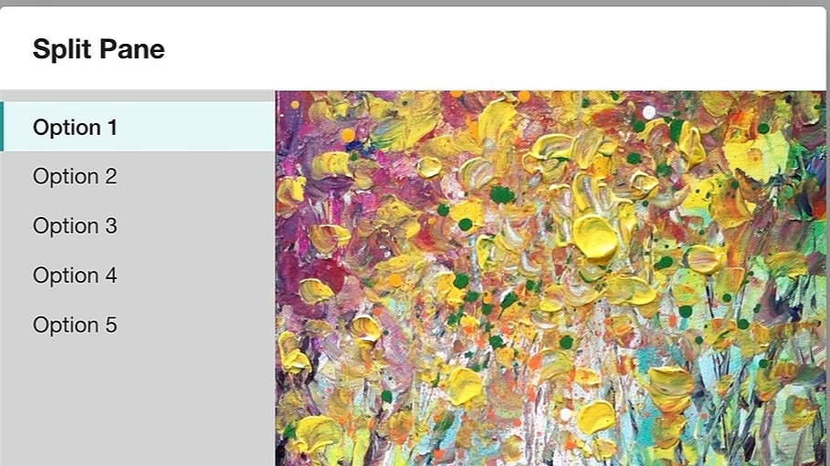 Split Pane Dialog With Inner Scroll