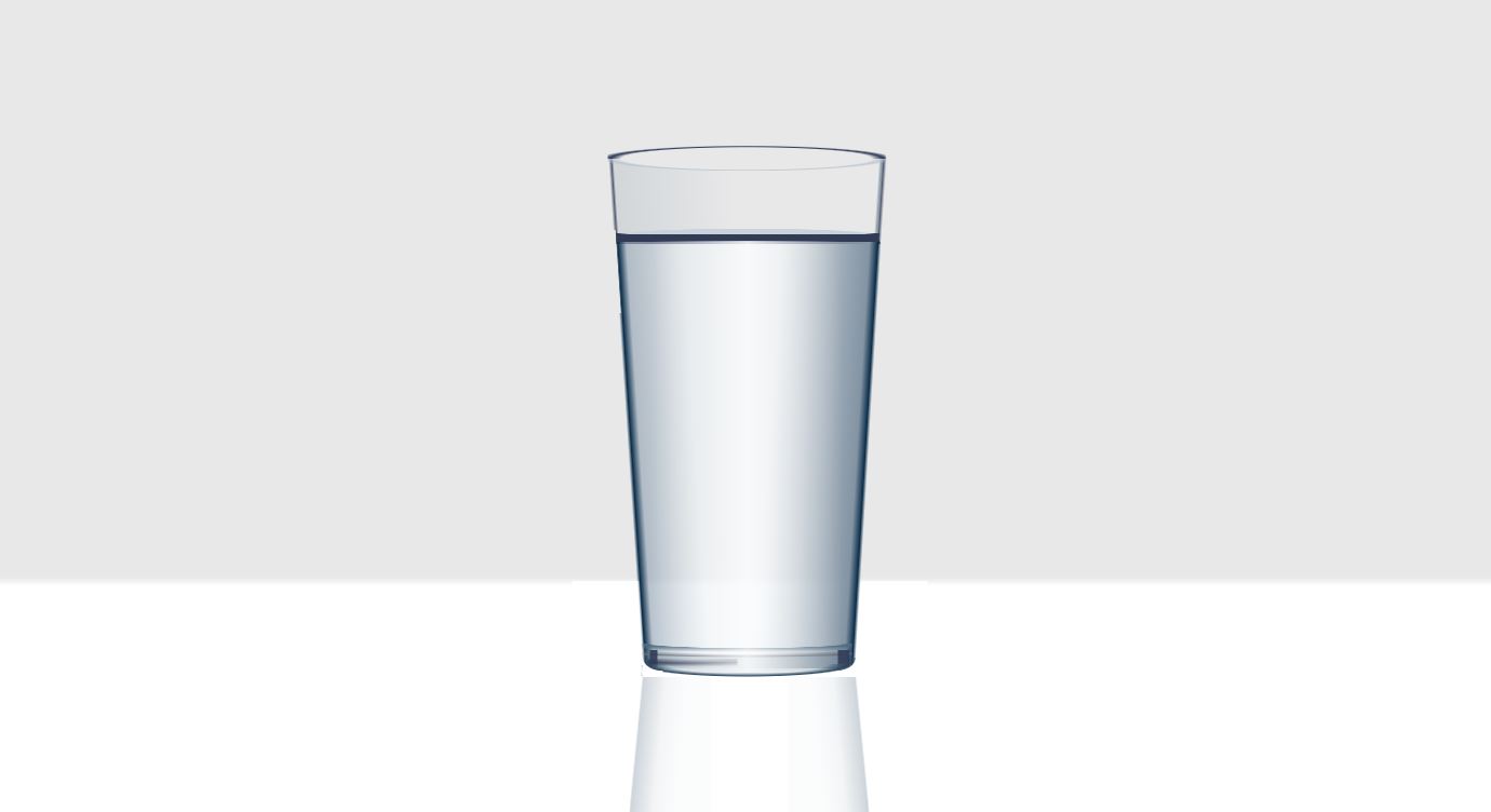 CSS Single Div Glass of Water