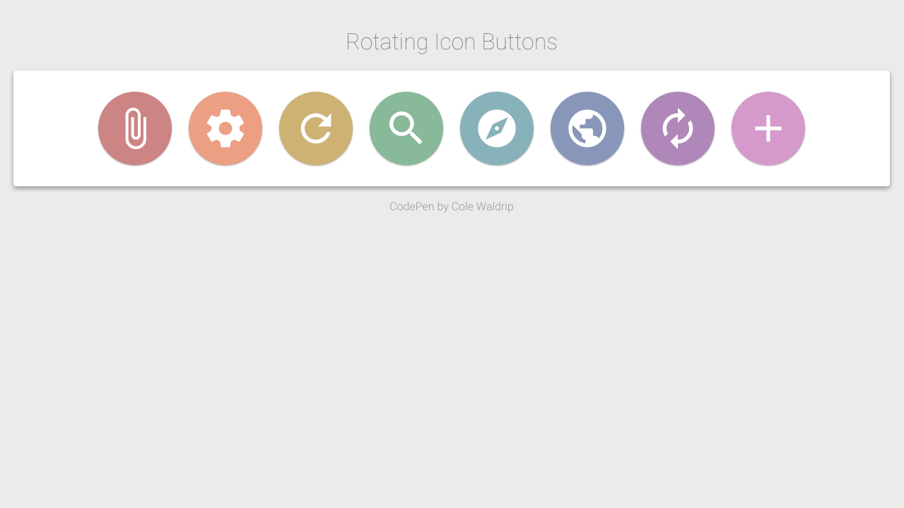 Rotating Icon Buttons