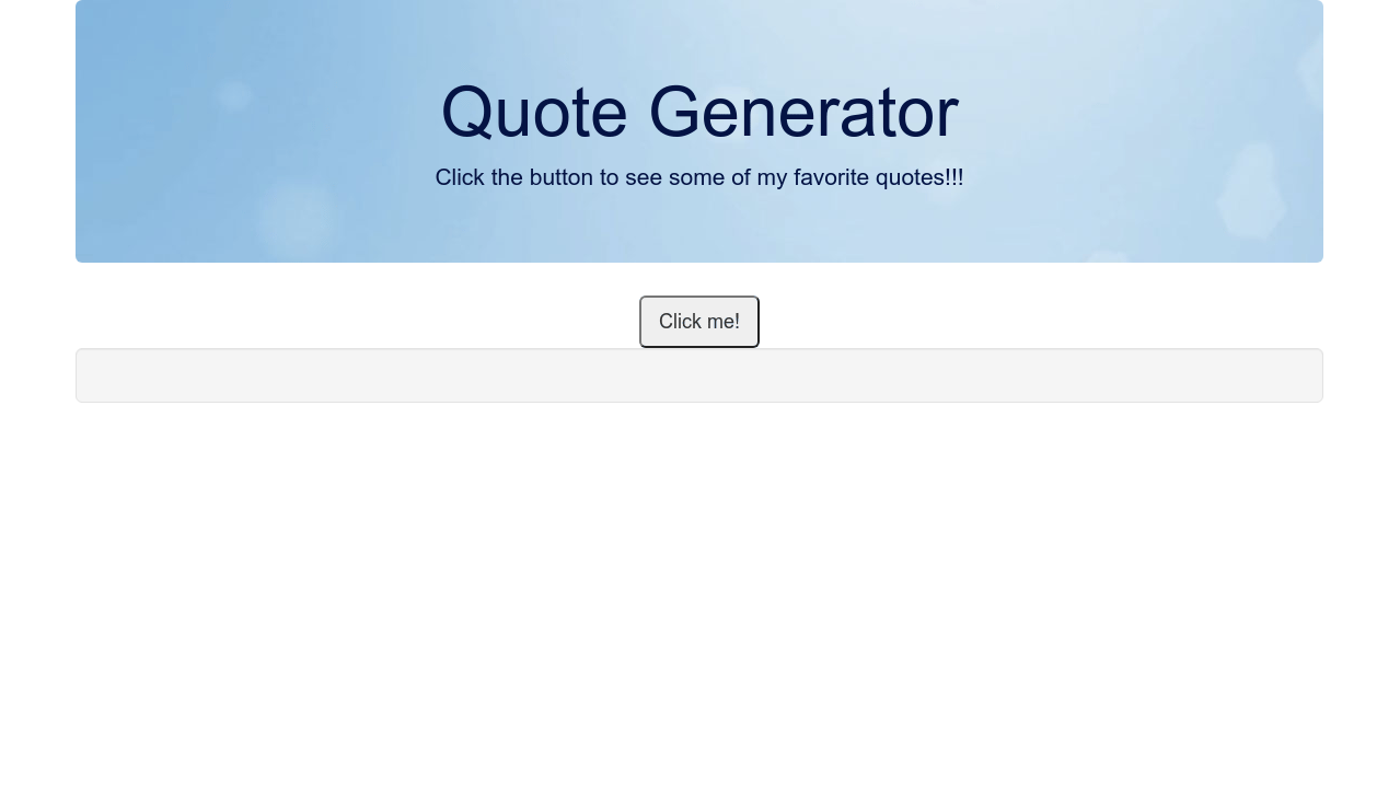 Random Quote Generator