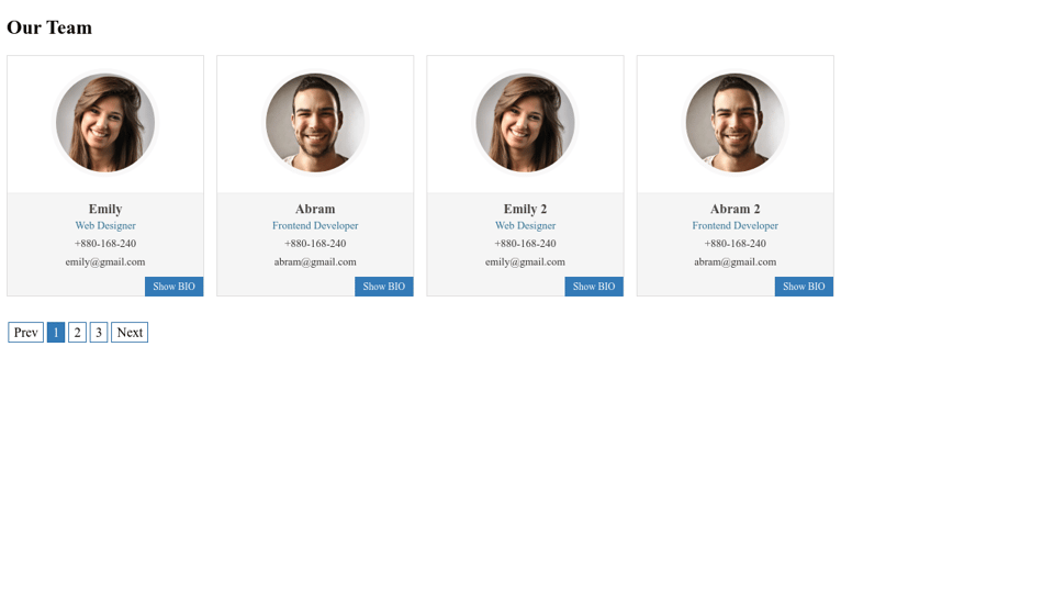 Javascript Pagination Javascript Pagination