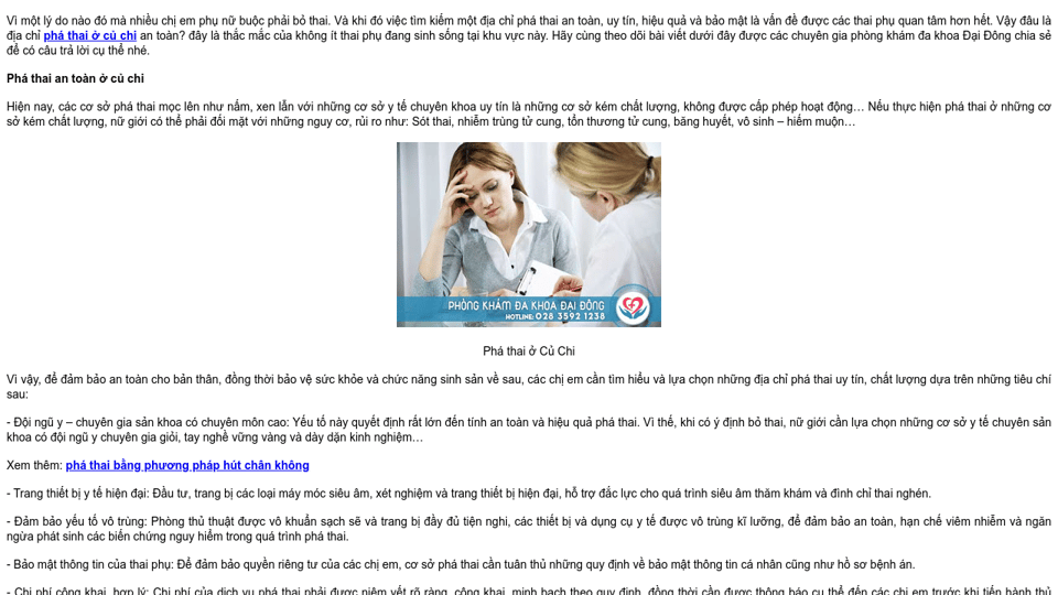 Codepen địa Chỉ Pha Thai An Toan ở Củ Chi Phương Phap An Toan