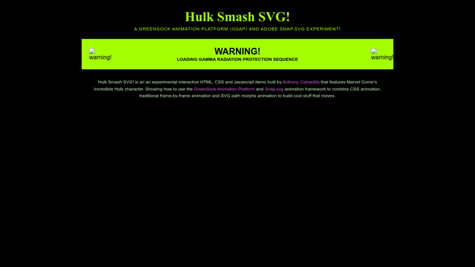 Codepen Hulk Smash Svg