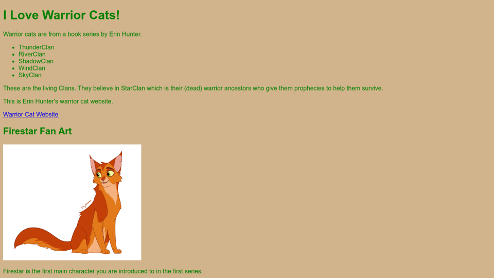 Warrior Cats Warrior Cats