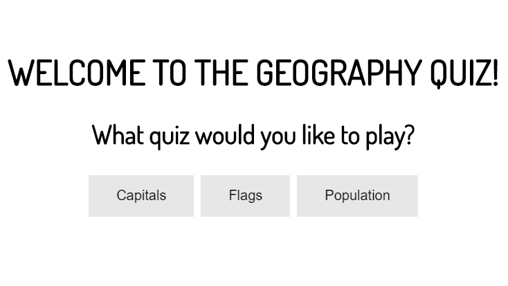 Geography game