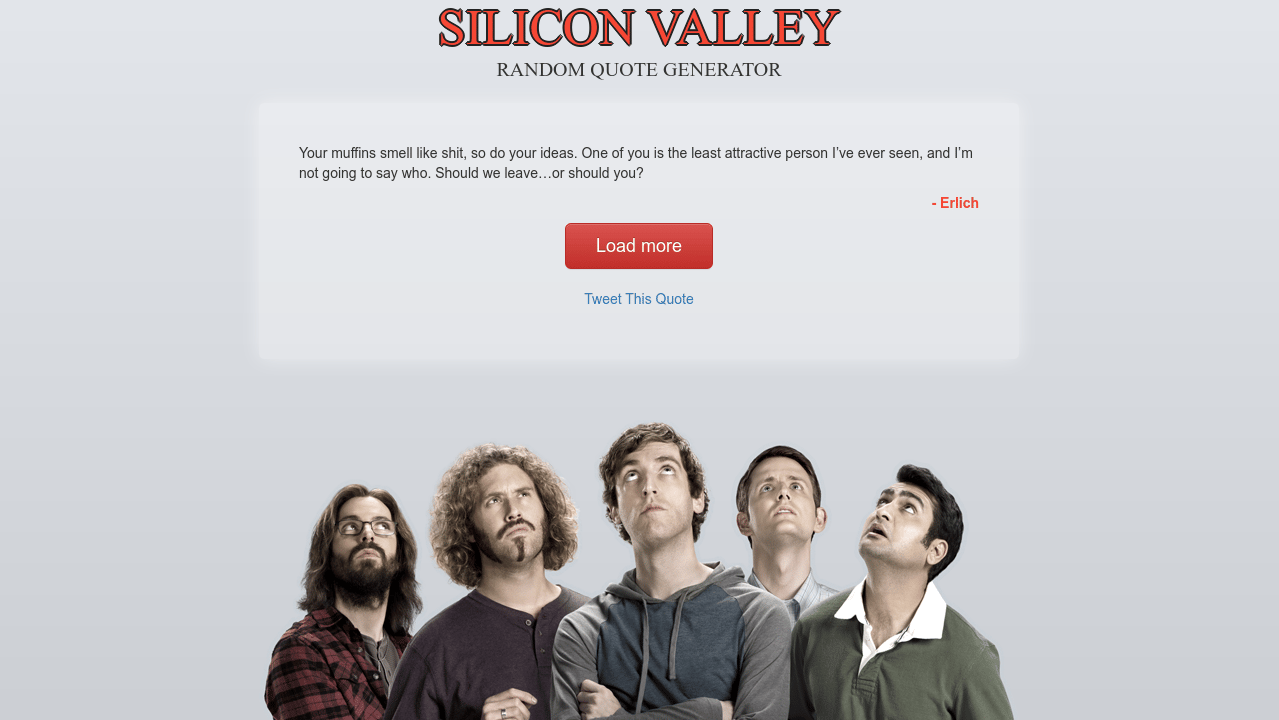 Silicon Valley Random Quote Generator