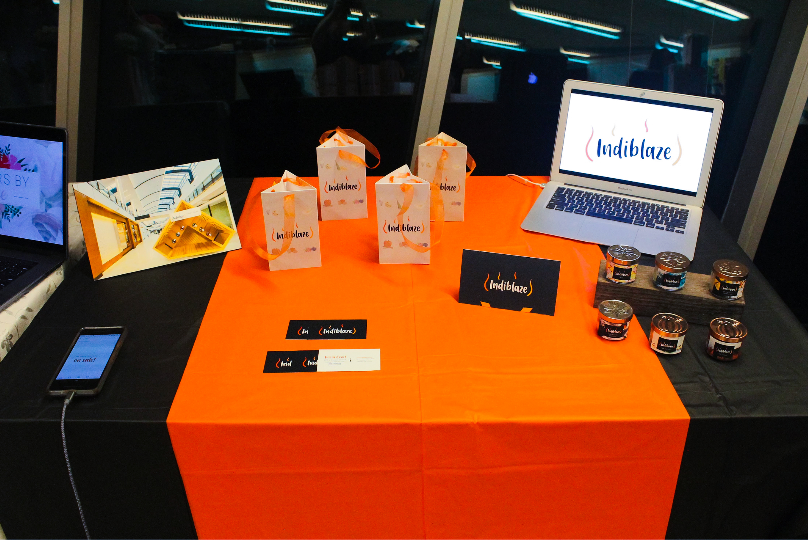 indiblaze table setup