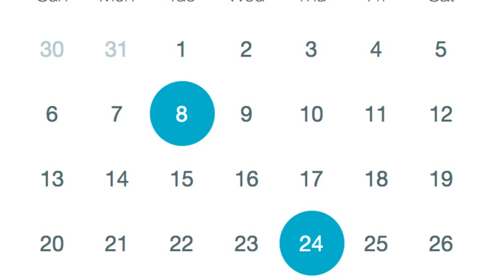 Calendar Range Picker