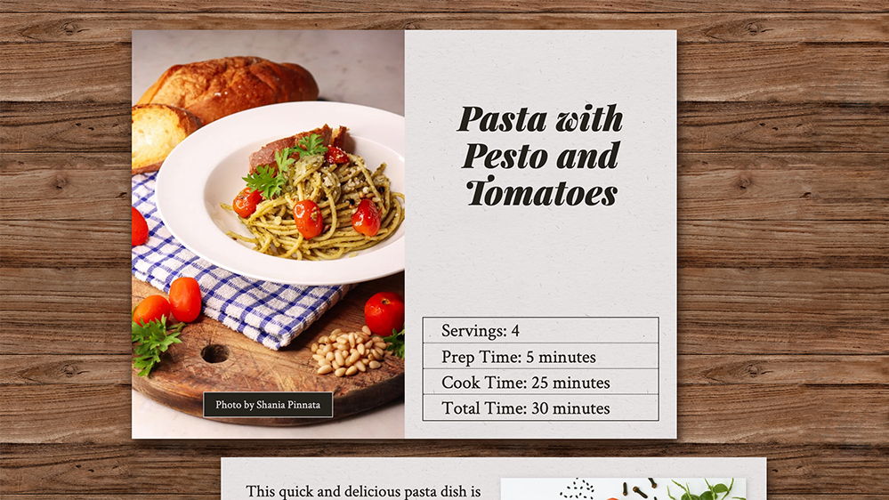 CodePenChallenge Recipe Layout a Collection by Team CodePen on