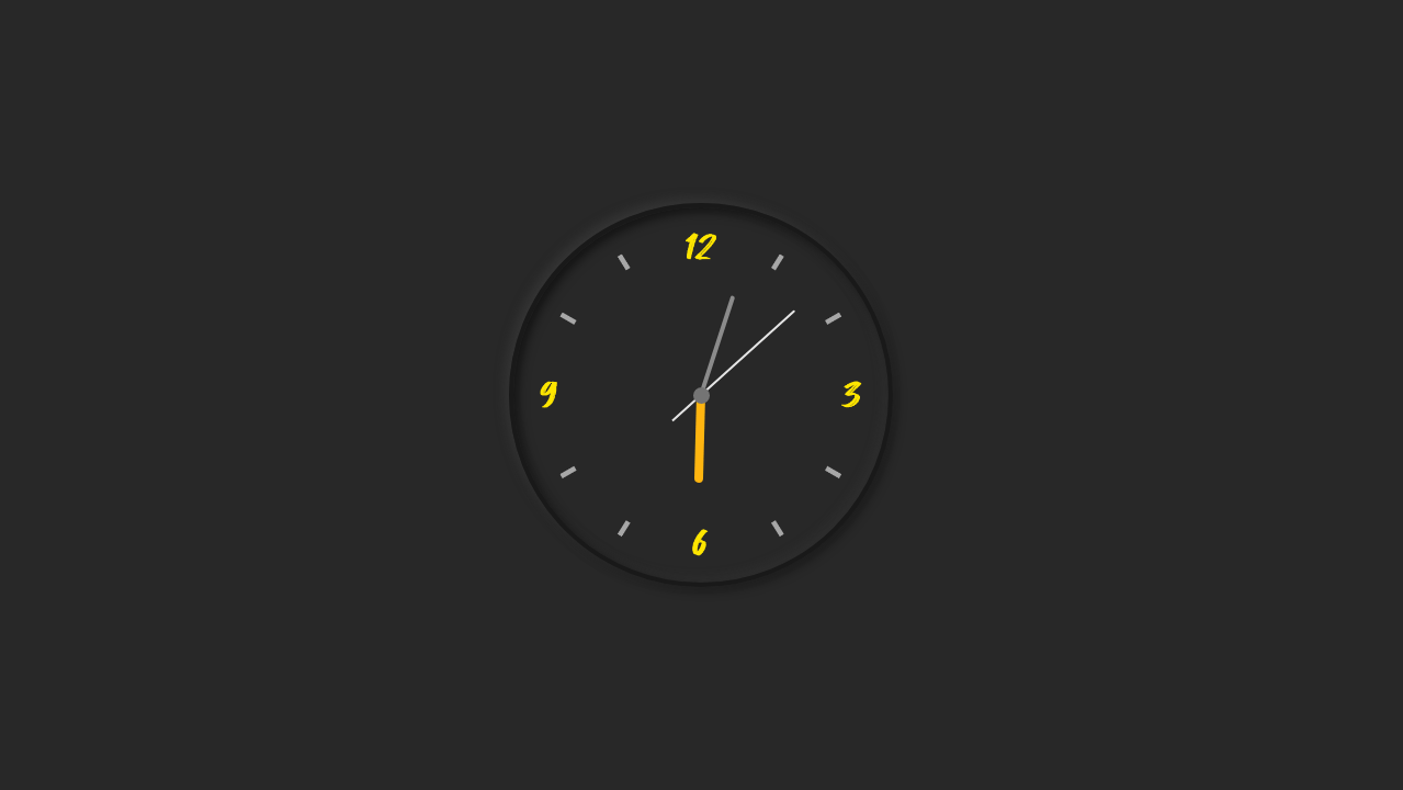 Javascript Clock | CSS Neumorphism Working Analog Clock UI Design