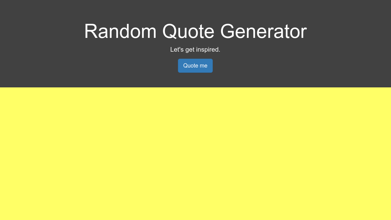 Random Quote Generator React 2