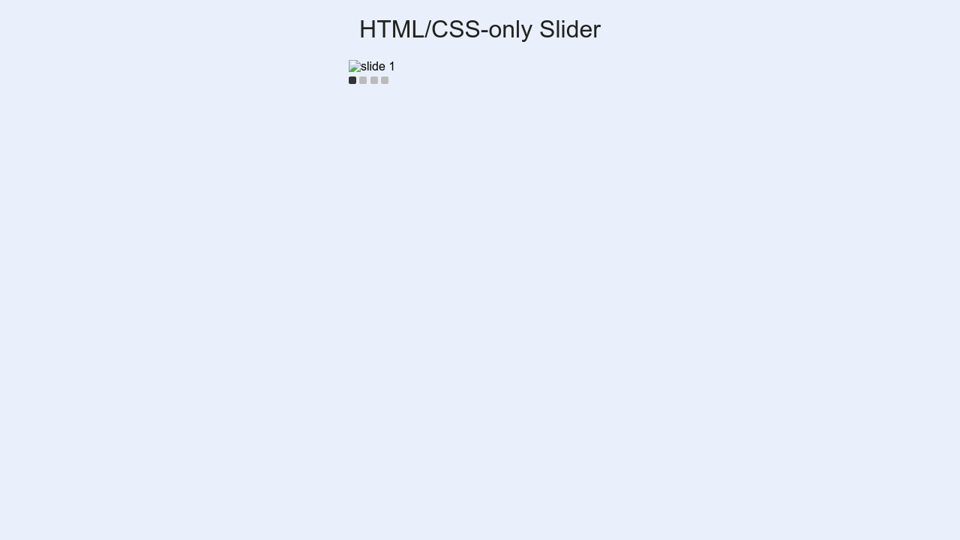 html/css-only slider