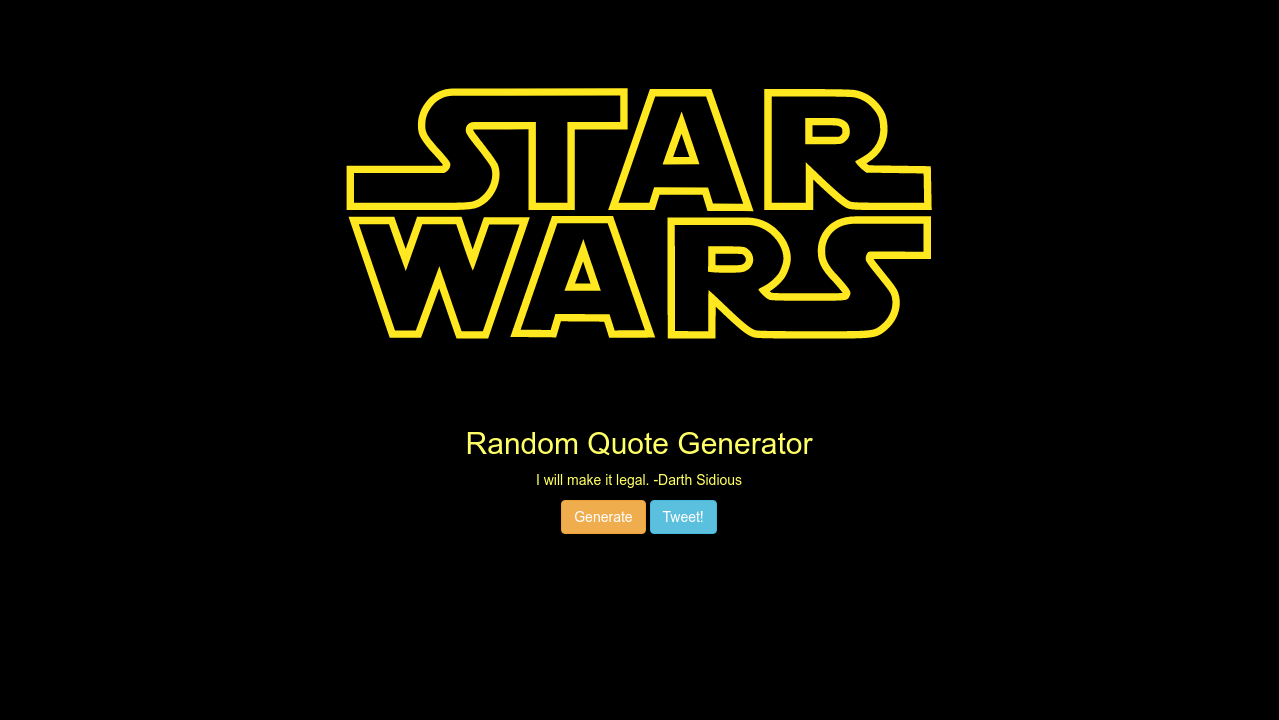 Star Wars Random Quote Generator