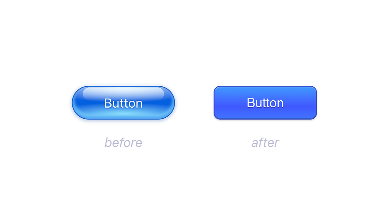 Buttons - Before / After