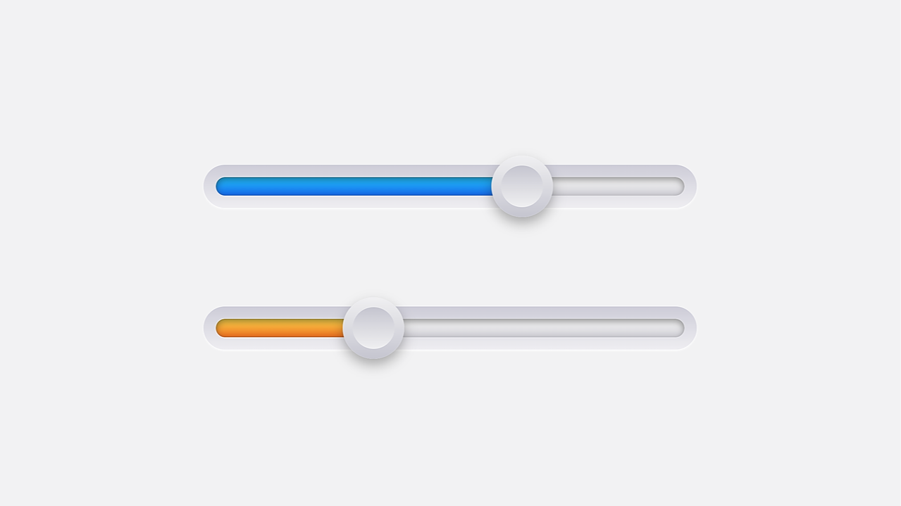 Skeuomorphic Range Slider