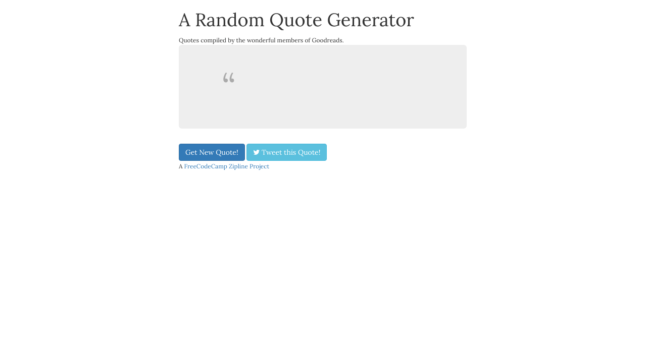 Random Quote Generator