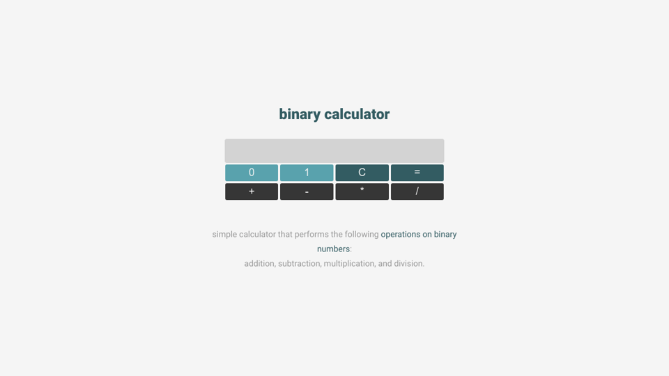 CodePen | binary_calculator