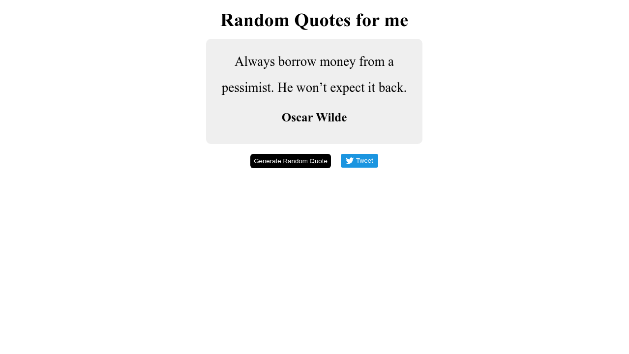 Random Quote Generator