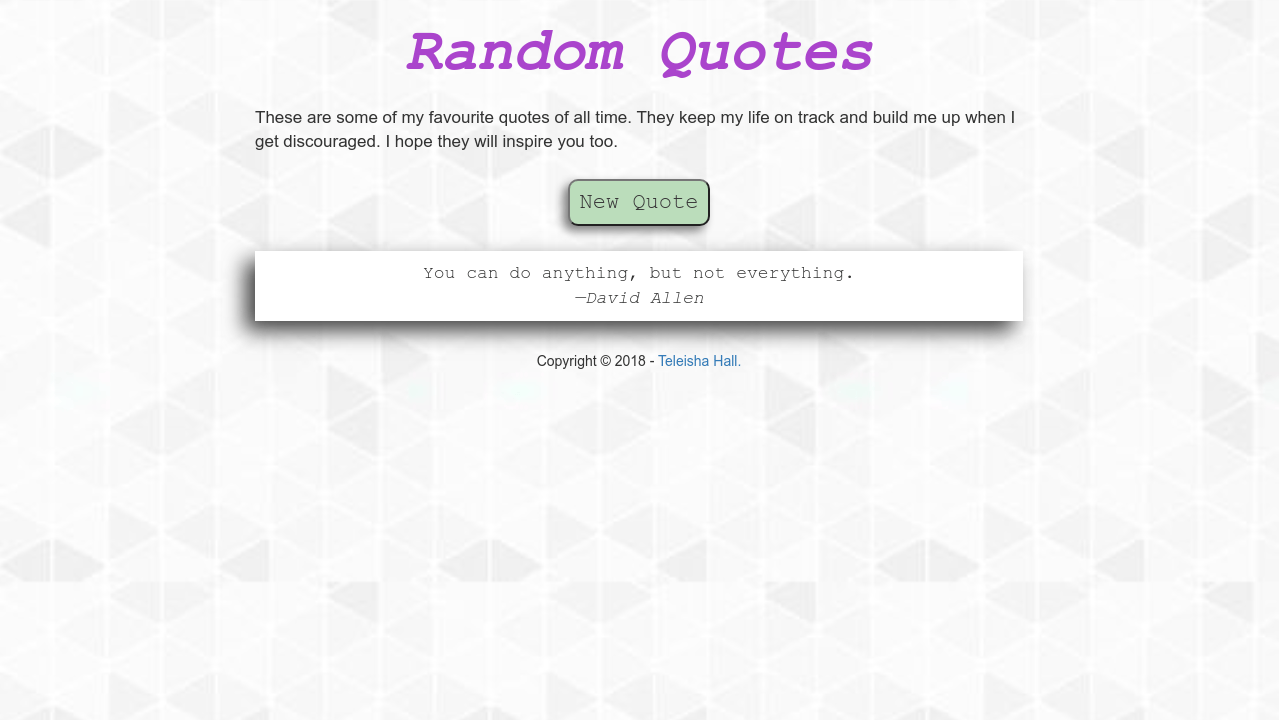 Random Quote Generator