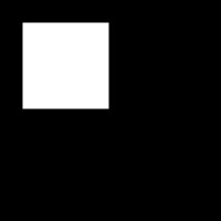 A rectangle drawn with the CORNERS mode