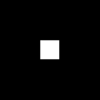 A rectangle drawn with the RADIUS mode