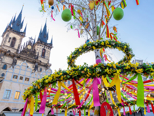 Festive Easter scene