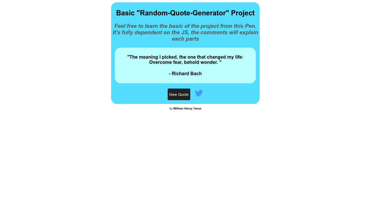 Basic Random Quote Generator